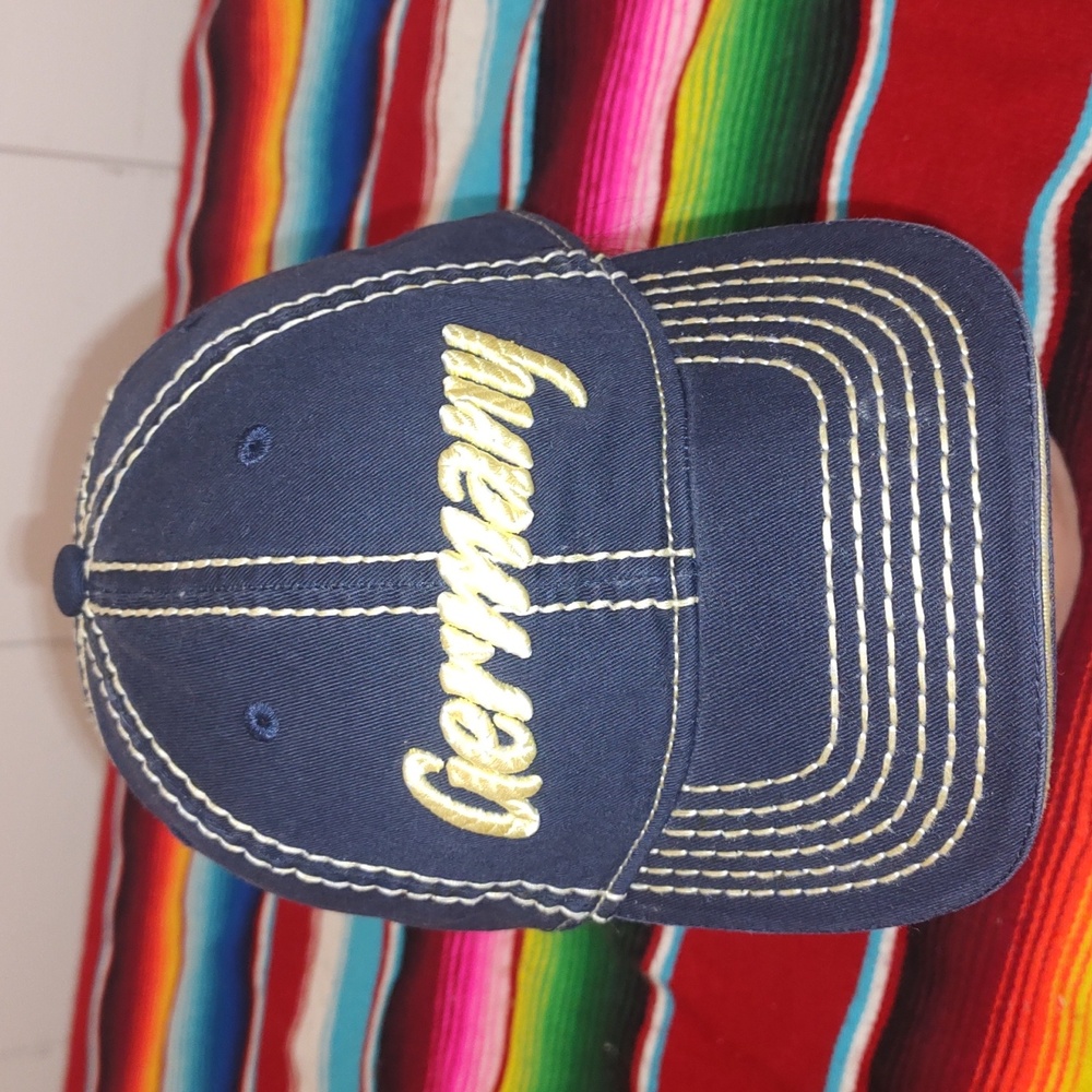 Germany Embroidered Letters Strapback Hat Cap